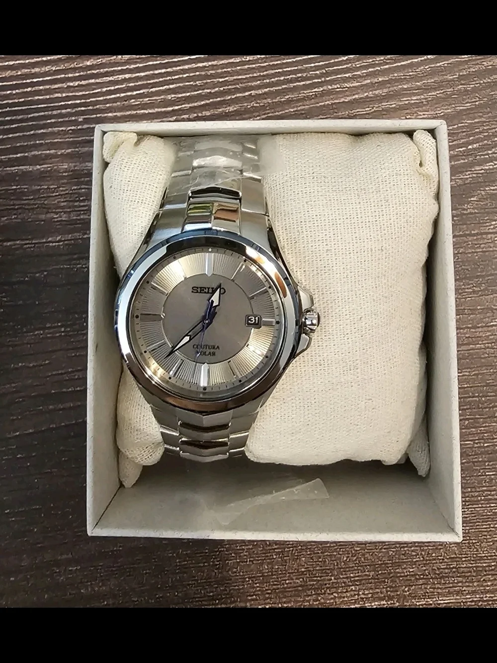 NEW Seiko Men's Coutura Collection Stainless Steel Watch SNE565